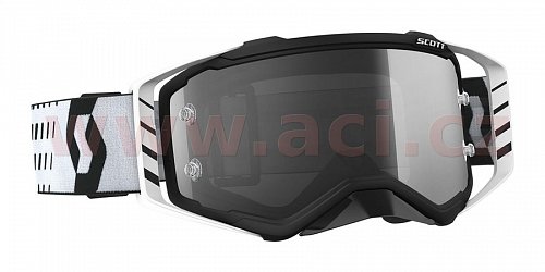 brýle PROSPECT SAND DUST, SCOTT - USA (černé/bílé, light sensitive plexi s čepy pro slídy)